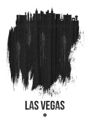 NAXART Studio - Las Vegas Skyline Brush Stroke Black