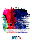 NAXART Studio - London Skyline Brush Stroke Watercolor