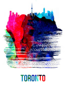 NAXART Studio - Toronto Skyline Brush Stroke Watercolor