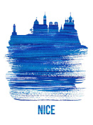 NAXART Studio - Nice Skyline Brush Stroke Blue