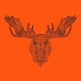 NAXART Studio - Moose Head Orange Mesh